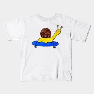 Skater Snail Kids T-Shirt